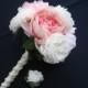 Peonies and Garden Roses Wedding Bouquet
