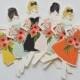 Wedding Paper Doll Cards 