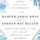 "Poetic Blue" - Customizable Wedding Invitations In Blue Or White By Qing Ji