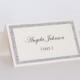 Glitter Place cards - Wedding Place cards - Glitter Escort cards - Wedding table decor - Silver glitter and Ivory
