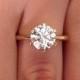 2.00 Ct Round Cut Vs1 Diamond Solitaire Engagement Ring 18k Yellow Gold