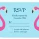 Blue Flamingo Beach RSVP Card