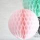 paper party decor ... SMALL honeycomb lantern ... candy table buffet tablescape // weddings // birthday party // baby shower // nursery