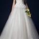 Chapel Train Floor-length O-Neck Wedding Dresses Real Made On Sale (WD0025)