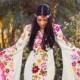 2 Week Rental: Woodstock Caftan Wedding Dress Mexican Embroidery