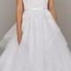 V-neck Lace Tulle Wedding Dress Via Alvina Valenta