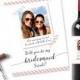 personalised will you be my bridesmaid, printable wine label, photograph wine label, best friend wine label, custom bridesmaid wine stickers