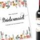 will you be my bridesmaid idea, flowers printable wine label, bridesmaid invite, personalised wine label, maid of honor wine stickers