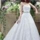 Elegant Sleeveless Lace Wedding Dress