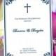 Catholic Wedding Program "Faith" Navy Blue 8.5 x 11 Fold Word.doc Template Instant Download Any Color Make Your Own Programs DIY You Print