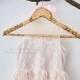 Champagne Lining Ivory Lace Flower Girl Dress Wedding Junior Bridesmaid Dress M0024