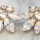 Bridal Earrings,Swarovski Crystal Earrings,Cluster Earrings,Bridesmaids Swarovski Earrings,Bridal Rose Gold Earrings,Bridal Swarovski Studs