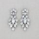 Wedding earrings, Crystal Bridal earrings, Bridal jewelry, Swarovski crystal earrings, Chandelier earrings, Art Deco earrings, Vintage style