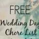 Download This Chore List Template For A Stress-Free Wedding Day