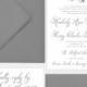 Wedding Invitation - Calligraphy Wedding Invitation - Kimberly