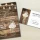 PDF Mason Jar Barn Wedding Invitation Set