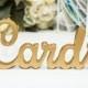 Cards Sign for Wedding Card Table - Freestanding "Cards" - Wooden Wedding Sign for Reception Decorations (Item - TCA100)