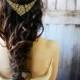 Bridesmaid Hair Accessories, Bridesmaid Hair Jewelry, Gold Bridesmaid Jewelry Set