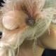 Bridal Fascinator, Feather Wedding Head Piece, Feather Fascinator, Bridal Hair Accessories, Bridal Veil Set, Ivory and Blush, Great Gatsby