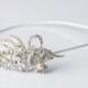 Old Hollywood Glamour - Bridal Headband - 1920s Jewelry Collection Headband - Wedding Headpiece - Wedding Tiara - Bridal Tiara