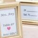 Beter Gifts® 歐美 #婚禮佈置 浪漫珠點 #小相框 #浪漫婚禮 禮品BETER-WJ015/B餐桌 #席位卡