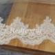 Single-layer lace bridal veil - white ivory wedding veil - a veil edge of -1.5 m Alencon flower veil- wedding accessories