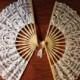 Handmade Battenburglace Fans (White&ivory colors)