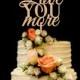 Love you more Wedding Cake Topper Wood Cake Topper Gold Silver Cake Topper