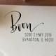 Calligraphy Return Address Stamp -- Handwritten Calligraphy And Type - Rebel Stout Style Off Center
