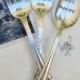 Mr. and Mrs. Wedding Fork and Spoon Set. Just Married Wedding Cake Silverware Set