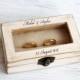 wedding ring box, decoupage box, ring bearer box, jewelry box, decoupage, wooden jewelry box, ring box, custom ring holder, personalized box