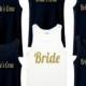 Set of 10 Bridesmaid Robes, Bridesmaid Gifts, Bridal Robe, Set or Sets, Order bridesmaid shirt gold, Photoshoot,Shirts,6Bridesmaid tanks set