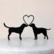 Wedding Cake Topper - Labrador Retrievers with heart