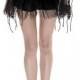 Black Gothic Bandage Two-Piece Punk Spiky Skirt