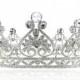 Wedding Tiara, Bridal Tiara,Princess Tiara, Floral Crown, Wedding Hair Accessories, Swarovski Crystal, SHA8645