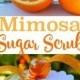 Homemade Mimosa Sugar Scrub
