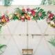 Tropical Glamour Wedding Arch