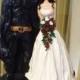 Bride and Superhero Wedding Cake Topper