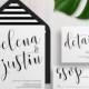Printable Wedding Invitation Suite Calligraphy / Black And White / Invitation Set / Save The Date / Custom / Download / Selena Suite