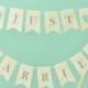 Just Married cake topper Wedding cake bunting