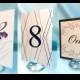 2"x2" Crystal TABLE NUMBER Holders/ Place Card holders/ menu holder/ unique place card holder/ wedding decoration/ Wedding gift