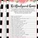 The Newlywed Game - Printable Black and White Pink Floral Bridal Shower Game - Bridal Shower Party Games - Bachelorette Night Games - 019
