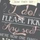 Rustic Chalkboard-Style Wedding Ceremony Or Reception Sign In Any Size 