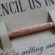 Wooden Save The Dates Pencils Short Round (Golf)