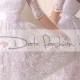 Lace  Short Wedding dress / Portrait back Recepion /knee length/ lace dress/ Bridal Gown 3/4 sleeve