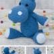 Hippo Crochet hippopotamus Stuffed hippo Jungle animal Handmade hippo Amigurumi hippo Toy Soft interior doll Gift for child Soft safe toy