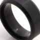 Matte Black Men's Wedding Band, 8MM, Men's Ring, Tungsten Carbide Ring, Comfort Fit, Durable