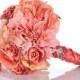 SALE Coral Kisses Bridal Bouquet
