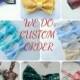 WE DO CUSTOM order bow tie wedding tie self tie bow ties matching handkerchief matching cuff links designed by Accesories482 unique design