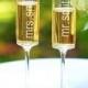 Personalized Wedding Flutes Contemporary Champagne Glasses